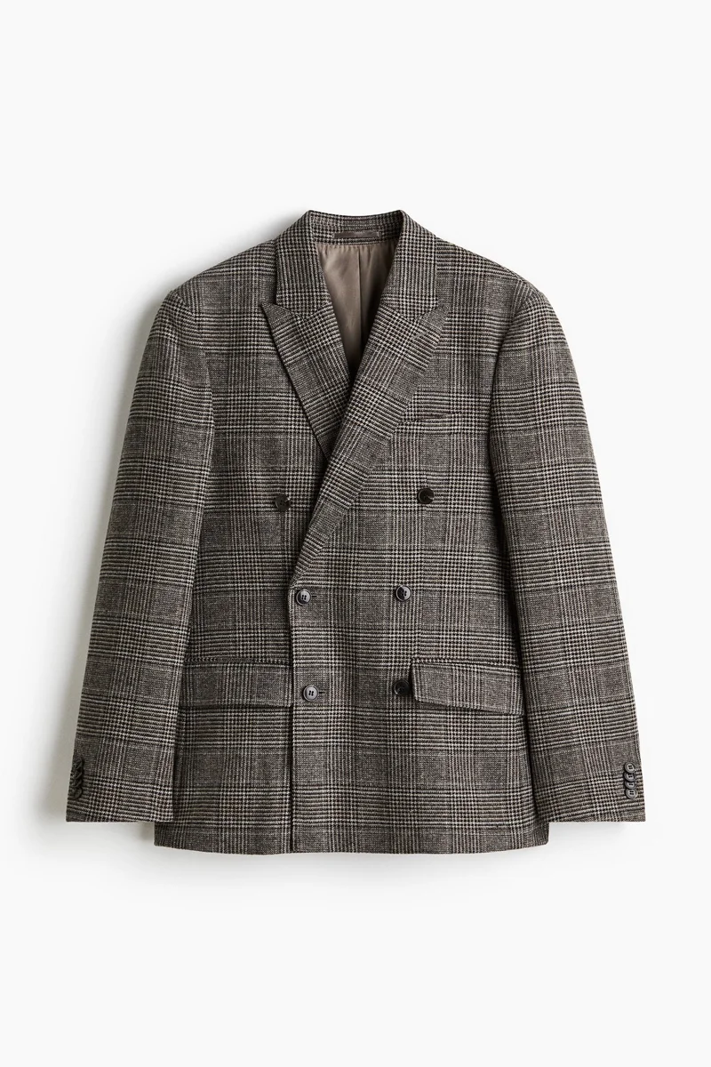H&M  Regular Fit Wool-blend double-breasted jacket for Men | Best Price UAE